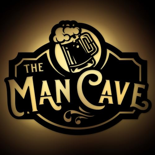 Namofactur DIY-Nachtlicht Bier aus Holz für Männerhöhle und Büro | Selbstbauset mit batteriebetriebener LED-Beleuchtung – in verschiedenen Farben als Wanddeko erhältlich