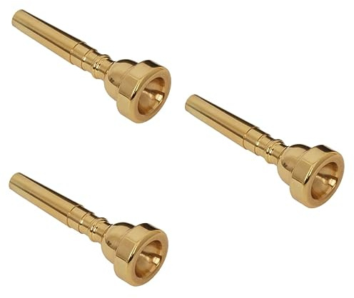 BESTonZON 3stücke Gold Mundstück Für Trompete Hochwertiges Kupfer Präzise Klangqualität Für Fortgeschrittene Und Anfänger Geeignet Trompete Und King Trompeten