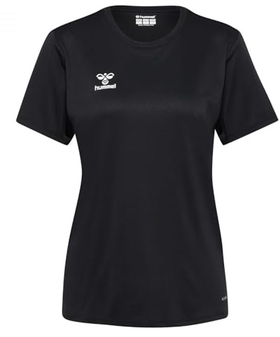 hummel hmlESSENTIAL Jersey S/S dam, svart, 2XL