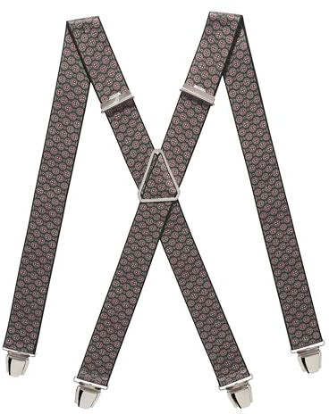 Pierrot Bretelle Uomo Larghe Vintage - Clip molto forti Regolabili Fino A 130cm - Bretelle Uomo Eleganti Artigianali Garantite A Vita