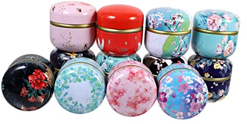 TOPBATHY Cajas Para Dulces Frascos Para Almacenamiento Tarro De Té De Hojalata Práctico