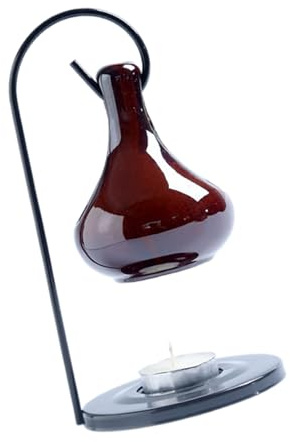 Frotox Drop Agua Cerámica Calentadores Aceite Esencial Cerámica Fragancia Difusor con Velo Rejilla del Marco Hierro