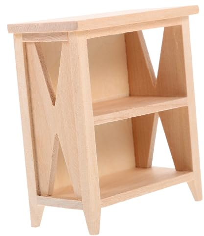 KOMBIUDA Miniatur Bücherregal Für Handgefertigtes Möbelstück Für Dollhouse Dekoration Leicht Und Platzsparend Für Kreative -projekte