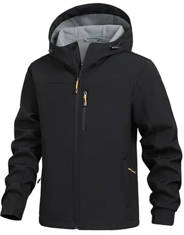 Generico Parka Uomo Invernale Impermeabili Cappotto Leggera Tuta Elegante Con Cappuccio Lavoro Da Sportiva Giacca Sci Impermeabile Giubbino Invernali Militare Lunga Nero M