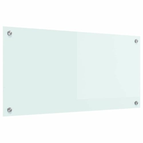vidaXL Küchenrückwand Milch 80 x 40 cm Gehärtetes Glas