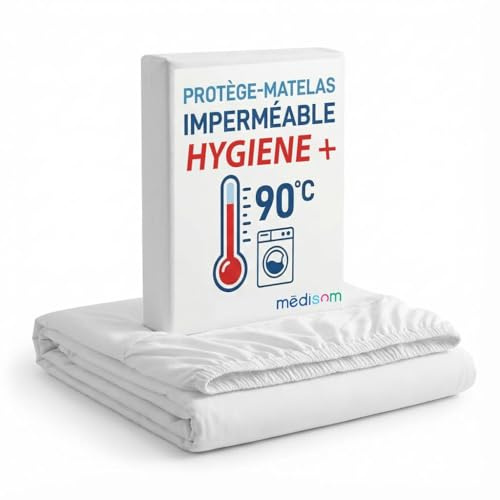 Sweetnight - Protège-Matelas 140x190 cm 100% Imperméable - Forme Drap Housse - Protection Totale - Respirant et Silencieux - Lavable à 90°C - Certification Oeko-Tex