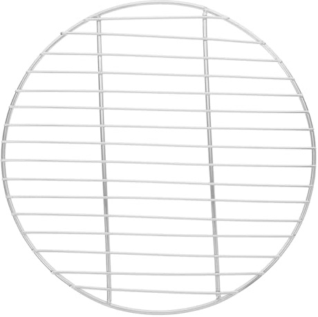 DEARMAMY Grille INOX 10.24 X 10.24 X 0.16 in Filet De Barbecue Découpable pour Four BBQ Camping Cuisson De Viande Poisson Légumes Crevettes Pizza Crêpes
