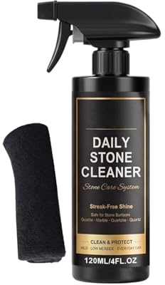 Nettoyant Pierre pour Plan de Travail Nettoyage Scellant Brillant Séchage | Spray Nettoyant Quartz pour Salle de Bain Maison Cuisine Salle de Bain Carrelage Verre Pierre à Savon Ardoise
