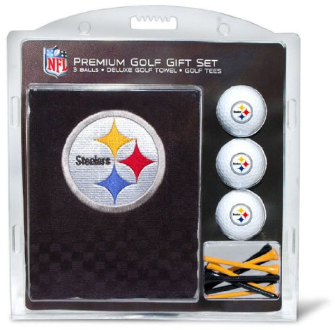 Team Golf NFL Geschenkset: Besticktes Handtuch, 3 Golfbälle und 14 Tees, dreifach gefaltetes Baumwollhandtuch, 40,6 x 55,9 cm