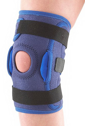 Neo-G Knee Brace for Kids, Hinged Open Patella - Side Hinges Support For ACL, Juvenile Arthritis Relief, Joint Pain, Meniscus Pain - Adjustable Compression - Class 1 Medical Device - One Size - Blue