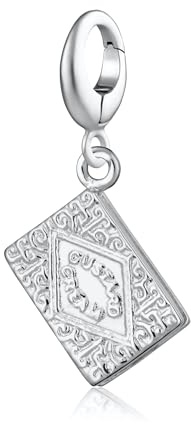 Lily Charmed Biscuit Charm for Women | Clip-On Attachment Compatible with Pandora | Sterling Silver or Gold Plated Options | Fits All Leading Bracelets & Necklaces | UK Design