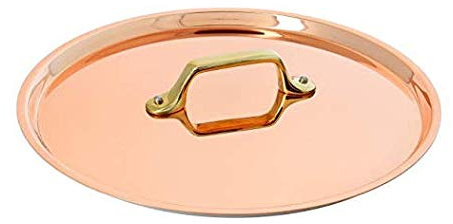 DE BUYER -6454.10 -couv. rond cuivre-inox anse laiton ø10