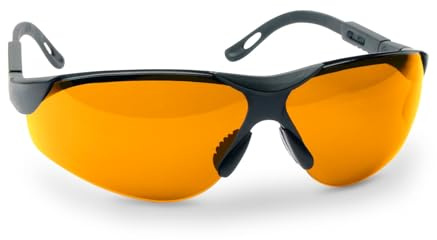 Walker's Game Ear Elite Jagdschutzbrille für Schießen, bernsteinfarben