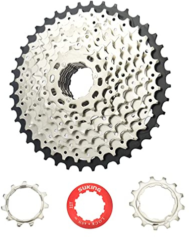 CYSKY 9 Fach Kassette 11-25T/11-28T/11-32T/11-36T/11-40T/11-42T MTB Rennrad Fahrrad Kassette Kompatibel mit Shimano Sram Sunrace System (Leichtgewicht)