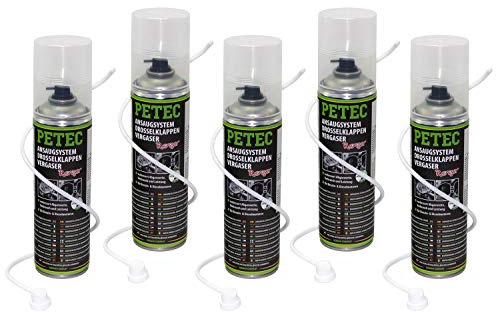 5xPETEC AGR Ventil Reiniger Drosselklappen- Ansaugsystem- Vergaserreiniger 500ml