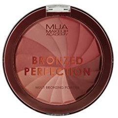 MUA Makeup Academy Bronzed Perfection Powder, Warm-Toned Bronzer for a Sunkissed Glow, Shade Golden Dunes, 15 g - Vegan & Cruelty Free