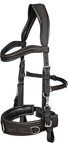 WALDHAUSEN Lederkappzaum, Anatomic, schwarz, XWB