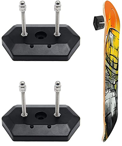 Rebanky 2 Stück Skateboard Wandhalterung Skateboard Halterung Wand Skateboard Display Skateboard Rack für Skateboard Deck Display und Lagerung