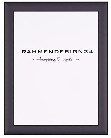 Rahmendesign24 Bilderrahmen Fiona 100x100 Anthrazit Fotorahmen, Wechselrahmen, Posterrahmen, Puzzlerahmen