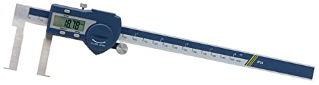 FUNTLY Calibre Digital Profesional Calibrador Digital de Ranura Interior de 25-200 mm, calibrador electrónico, Regla de Acero, Herramientas de medición Digitales Micrometro