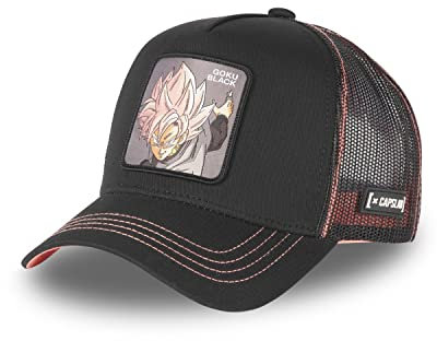 Tracker Kappe Herren Dragon Ball Super, Cap Herren, Langlebig, Ultraweich, Schwarze Rose, Einheitsgröße