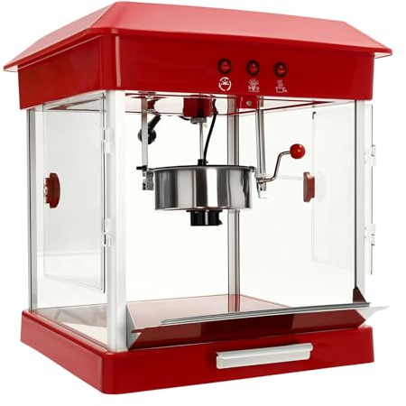 Elektrische Popcorn-Maschine kommerziell Popcorn warm großer Wind warm Vintage Kino Party Nacht Profi-Koch elektrisch buyby0002