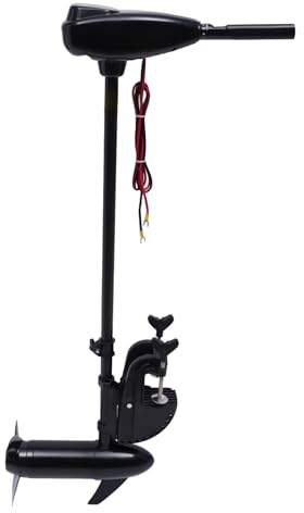 SICHENSH 80LBS Trolling Motor 12V Aussenborder Elektromotor mit Vorwärts 5 Gänge, Rückwärts 3 Gänge 800W AußEnborder Bootsmotor Geeignet füR Kleine Boote aus Verschiedenen Materialien 1900r/min