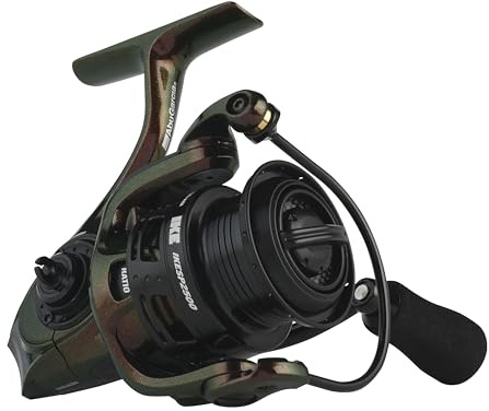 Abu Garcia Revo Ike Stationärrolle - leichte lilafarbene Spinnrolle mit 10 Kugellagern, Drop Shot Keeper - Für das Süßwasser-Angeln - Hecht, Barsch, Zander, Forelle