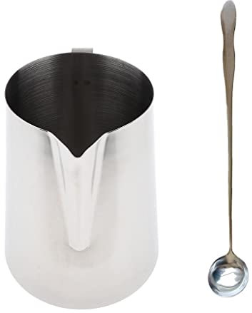 Large 70oz Stainless Steel Candle Making Pitcher with Long Handle Spoon - for Melting Wax, Pouring Pot for Soap Making Tools, Double Boiler Pots - Perfect for Candle Makers and