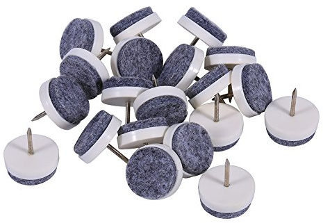 Pissente Pack of 20 Felt Gliders Nail, 20 Mm Furniture Foot Felt Nail Pad, Furniture Gliders Chair Gliders for Floor, Table, Chair for Moving Furniture (2)