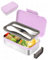 Bugucat Fiambrera Acero Inoxidable 900ML,Lunch Box Acero Inoxidable con 1 ParticióN ExtraíBle, a Prueba de Fugas Fiambrera para Niños, Fiambrera Apta para Microondas y Lavavajillas,Libre de BPA