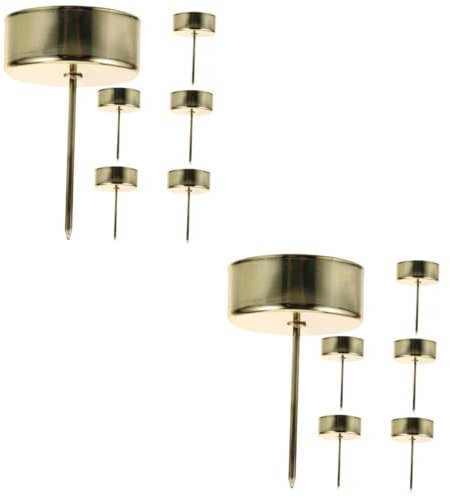 Ciieeo 12pcs Christmas Candle Holder Taper Candle Cups Xmas Centerpiece Decor Multi-use Party Favors