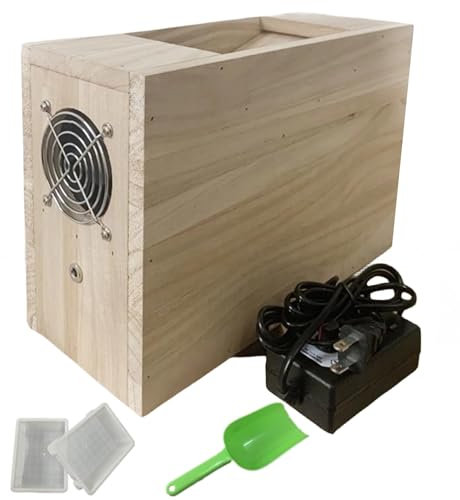 Vogelfutter Geblasene Schale Splitter Einstellbare Geschwindigkeit Ventilator für Papagei Futter Getreide Getreidewerfer für Hirse, Melonensamen, Reis, Bohnen - Effiziente Vogelfuttermaschine