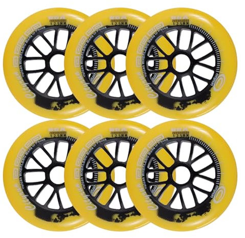 ANWEALTH Inline Skate Rollen Indoor/Outdoor Rollschuh Räder 6/8er Pack 85A Inline Skate Räder mit Lagern Rollschuh Skating Räder Trainingsräder 90 mm 100 mm 110 mm 125 mm