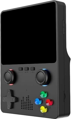 YUYQAQ Handheld Games Console Portable, Mini Retro Game Console with 3.5-Inches Screen 3800mAh Rechargeable Battery, Portable Retro Gaming Console Support 10,000+ Games, Connecting TV & Two Players