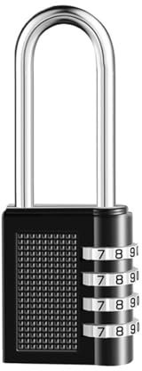 zoerbufan Lucchetto Combinazione a 4 Cifre in Lega di Zinco, Impermeabile Lucchetto Armadietto, Serratura con Codice Numerico per Bagaglio Armadietti di Scuola, Garage, Recinzioni, Palestra, Valigia