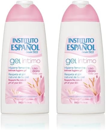 Instituto Español Gel Higiene Femenina Zona Intima Uso Diario - 300 ML (Paquete de 2)