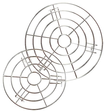 Alipis 2pcs Stainless Steel Steaming Rack Set, 16cm and 20cm Multifunctional Cooking Steam Rack, 304 Food-grade Steel, Sturdy Pot Stand for Kitchen Steaming Vegetables, Eggs and Buns