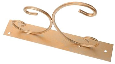 BESPORTBLE Korbhaken Hängend Gefälschte Pflanzen Wandpflanzer Stangen Garten Korb Gartenzaun Pflanzgefäße Für Decksgeländer Liner Geflochtener Pflanzenkorb Außen Pflanzenrolle Eisen Golden