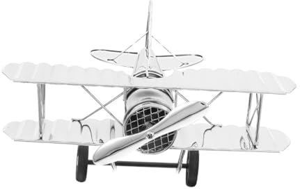 Gogogmee Metallflugzeugmodell Vintage Flugzeugornament Aus Eisen Für Schreibtisch Metallhandwerk Als Heimdekoration Retro-flugzeugdekor Für Sammler Flugzeugdekoration Für Büro
