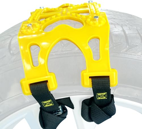 Snow Chains for Car Tires,Vehicle Tire Anti-Slip Snow Chains | Adjustable Vehicle Equipment Safe Driving Dupplies for Cold Weather Truck Minivan Pickup Sedan Caravan