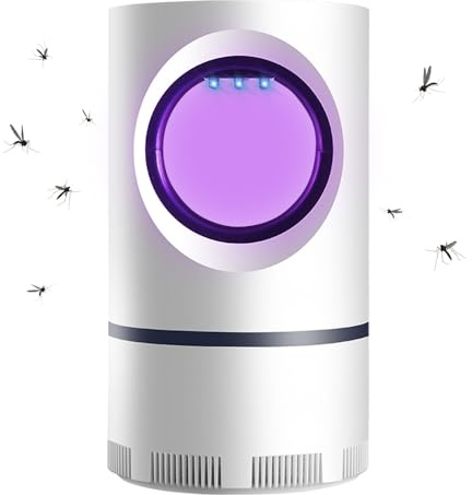 Destructeur d'insectes électrique USB - Piège à mouches électrique avec lumière UV 2 en 1 - Piège à insectes électrique - Piège à moustiques - Lampe anti-moustiques - Prise pour l'intérieur et