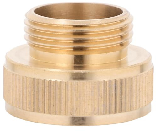 SHINEOFI Water Hose Connector Brass 1 Inch Female to 3/4 Inch Male Quick Connect Fitting for Garden Hose Accessories and Hosepipe Connections