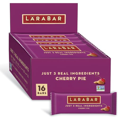 Larabar Cherry Pie, Gluten Free Vegan Fruit & Nut Bar, 1.7 oz Bars, 16 Ct