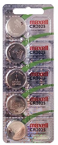Maxell - Cr2025 3V Lithium Cell Battery (5Pcs per Pack)