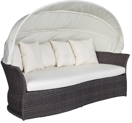 Sonneninsel Venus Lounge Chai Duo / dunkel grau-braun Liegeinsel Insel Garteninsel Garten Polyrattan