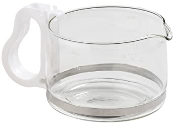Fackelmann 2002350 - Jarra de café para cafetera Philips Confort Blanche, Jarra de café Philips, Jarra de café de 12 Tazas, plástico, Vidrio
