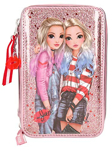 Depesche 10384 Federtasche 3 Fach, TOPModel Friends, rosa, bunt