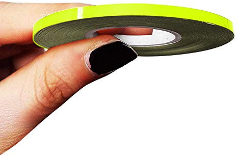 4R Quattroerre.it 10460 Franjas Trim Tiras Adhesivas para Coche, Amarillo Neón, 3 mm x 10 MT