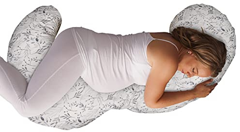 Boppy Total Body Pregnancy Pillow, Contoured, Full-Body Maternity Support
